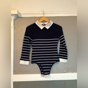 L’Ecole Des Femmes | Le Marin Navy white bodysuit size medium see photos